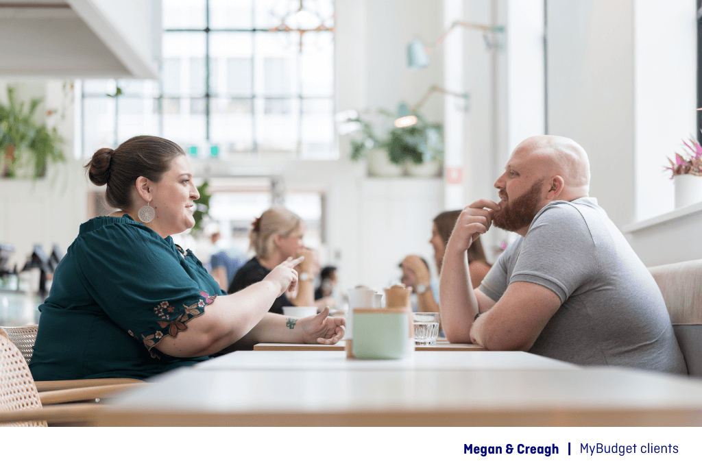 Learn how to negotiate with creditors and pay off debt faster like Australian MyBudget clients Megan and Creagh.